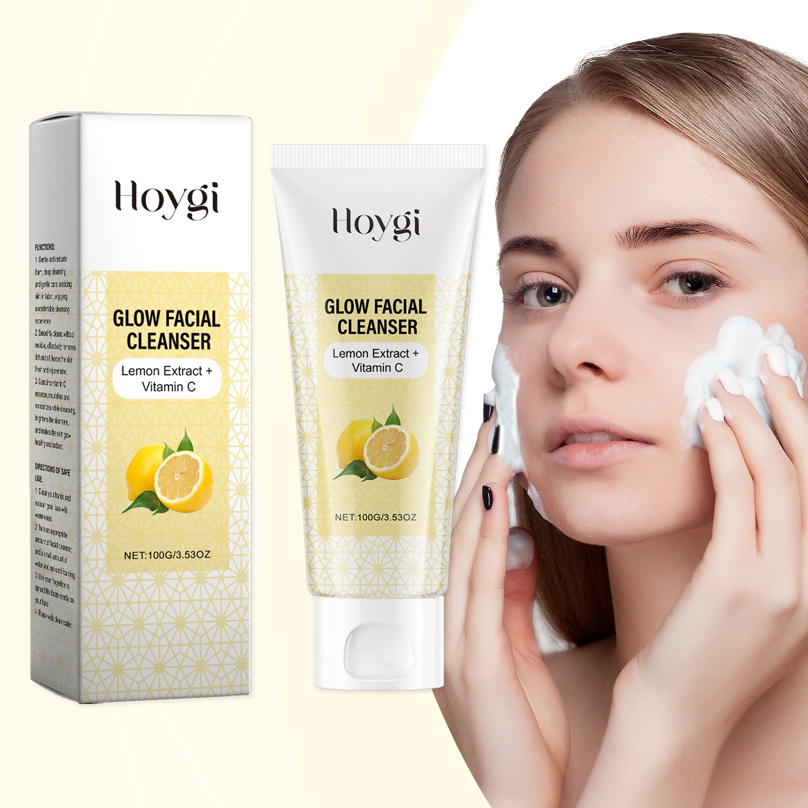 Vitamin C Brightening Cleanser, Moisturizes And Soothes Facial Skin With A Clean, Hydrating, Non-Tightening Cleanser