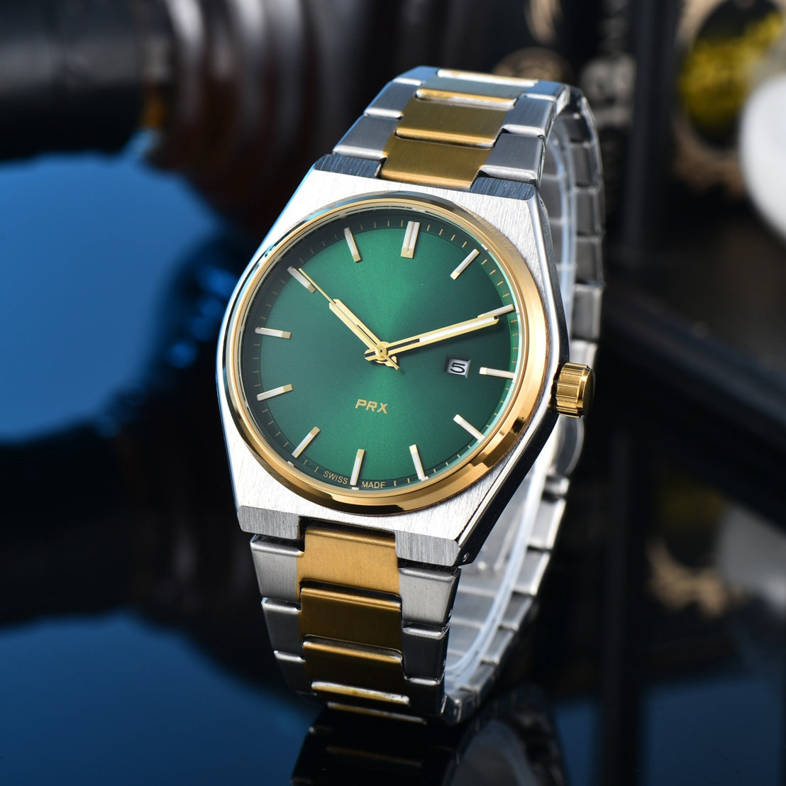 New Simple, Elegant, And Stylish Quartz Mens Watch With Steel Band
