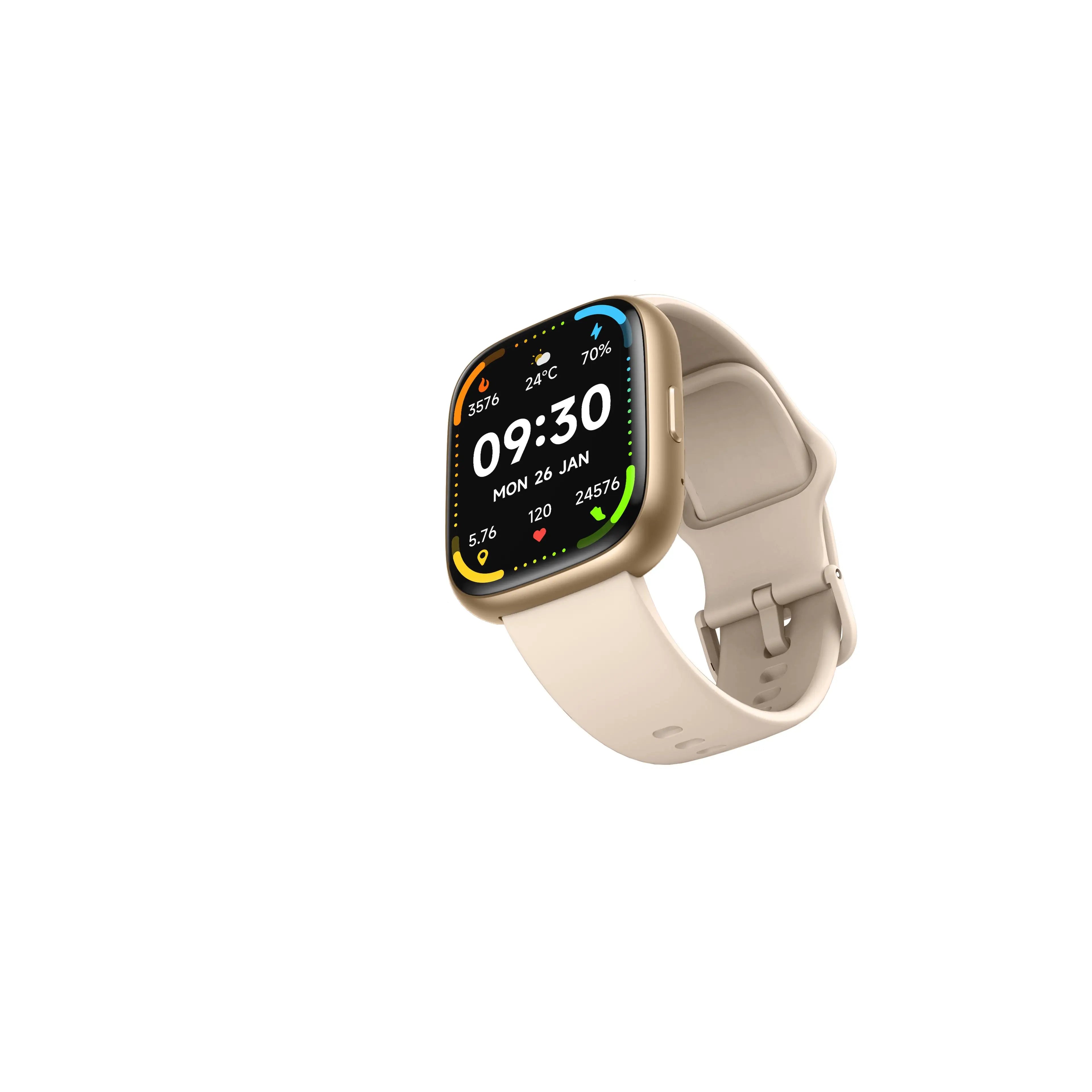 Smart Watch 1.83" TFT-LCD IP68 with Bluetooth Calling, Alexa, Heart Rate, SpO₂, Sleep Monitoring, and 100 Sports Modes - Compatible with Android and iOS, 300 mAh Battery, Customizable Dials and Smart Notifications