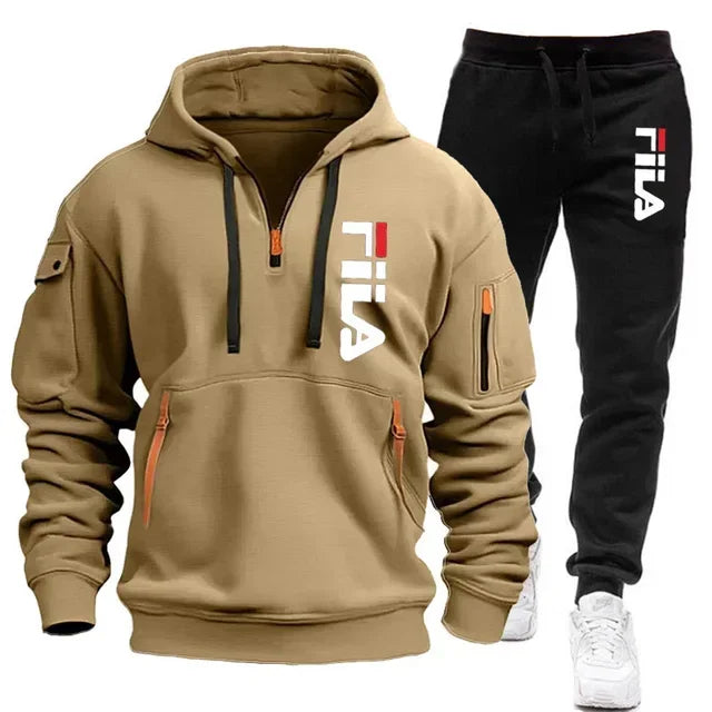 Two sets of 2025 new fashionable men for casual fitness and jogging