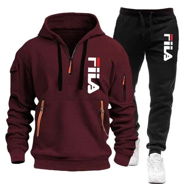 Two sets of 2025 new fashionable men for casual fitness and jogging
