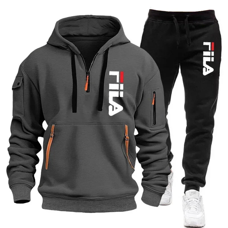 Two sets of 2025 new fashionable men for casual fitness and jogging