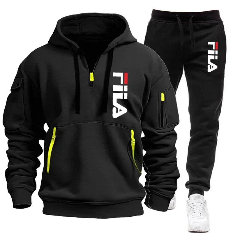 Two sets of 2025 new fashionable men for casual fitness and jogging