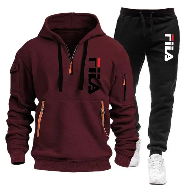 Two sets of 2025 new fashionable men for casual fitness and jogging
