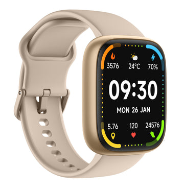 Smart Watch 1.83" TFT-LCD IP68 with Bluetooth Calling, Alexa, Heart Rate, SpO₂, Sleep Monitoring, and 100 Sports Modes - Compatible with Android and iOS, 300 mAh Battery, Customizable Dials and Smart Notifications